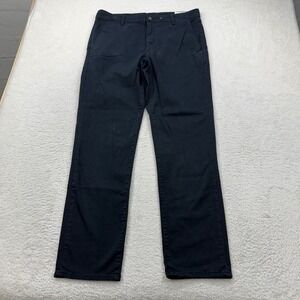 Rag and Bone New York Men's Saluta Chinos Pants Size 34 Black Spandex Slim Fit